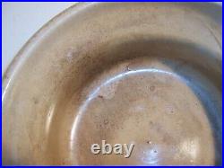 Large Unusual Antique Stoneware Bread Dough Proofing Crock Bowl Midwestern