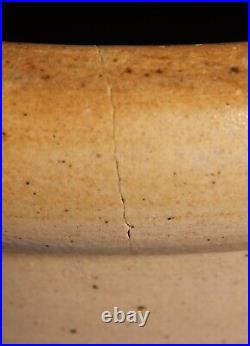 Late 19th Century J. Pech & Sons 6 Gallon Stoneware Crock Made in Macomb, IL