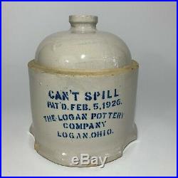 Logan Pottery Company Can't Spill Stoneware Chicken Waterer Logan Ohio