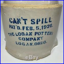 Logan Pottery Company Can't Spill Stoneware Chicken Waterer Logan Ohio