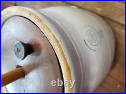 Louisville Pottery Co Indian Head #5 Stoneware Crock Butter Churn Great Cond