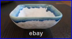 McCarty's McCarty Pottery Square Bowl Dish Jade Glaze Mississippi, USA Signed