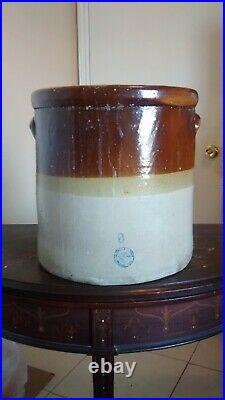 McDade 6 Gallon TEXAS Stoneware Salt Glazed Crock Pottery WILL SHIP (read)