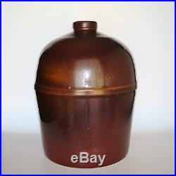 Museum Quality Ca. 1880 PEORIA POTTERY Co. Toned Brown Glazed Stoneware Jug