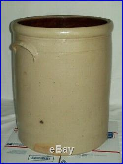 Nice 6 Gallon Bee Sting Stoneware Crock Early Antique Salt Glaze Pottery