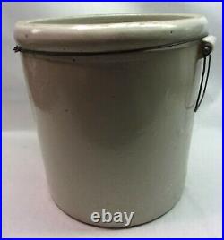 Nice Looking Antique RED WING 5 Gallon Stoneware Crock with Bale Handles