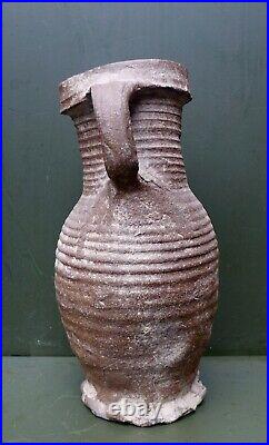 Nice quality 13th Century Germany Siegburg stoneware jug, early Gothic