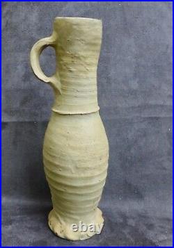 Nice quality 15th Century German Siegburg stoneware Jacoba jug found in Amsterda
