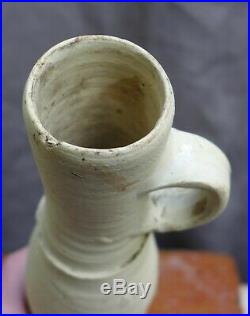 Nice quality 15th Century German Siegburg stoneware Jacoba jug found in Utrecht