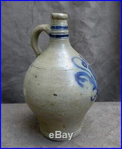Nice quality 18th Century German stoneware jug found in a canal Amsterdam