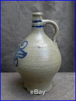 Nice quality 18th Century German stoneware jug found in a canal Amsterdam