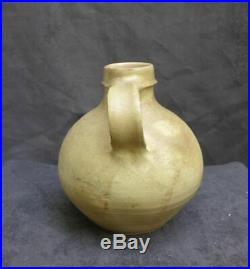 Nice quality late 16th Century German stoneware wine jug, late Gothic Bellermine