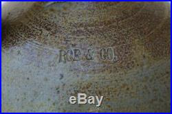 North Carolina NC Pottery Jug Stamped POE & CO Fayettville Stoneware