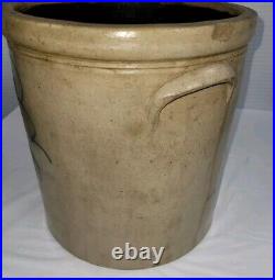 Old Antique Bee Sting Stoneware Pottery Crock 3 Gallon READ Chips