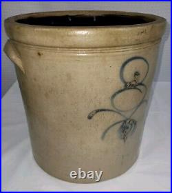 Old Antique Bee Sting Stoneware Pottery Crock 3 Gallon READ Chips