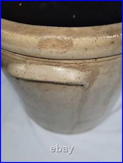 Old Antique Bee Sting Stoneware Pottery Crock 3 Gallon READ Chips