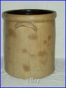 Primitive 4 Gallon Bee Sting Stoneware Crock Early Antique Red Wing Pottery