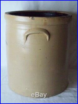 Primitive 5 Gallon Bee Sting Stoneware Crock Antique Red Wing Pottery