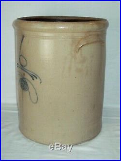 Primitive 6 Gallon Bee Sting Stoneware Crock Antique Red Wing Pottery