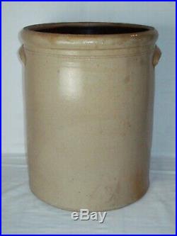 Primitive 6 Gallon Bee Sting Stoneware Crock Antique Red Wing Pottery