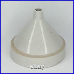 Primitive Stoneware Funnel Zinc Glazed Possibly White Hall Pottery