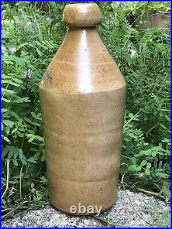 RARE Antique INGALLS BROS Salt Glazed Stoneware Beer Bottle Portland Maine