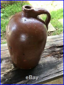 RARE B. F. USSERY Stoneware Pottery JUG, WATER VALLEY MISSISSIPPI