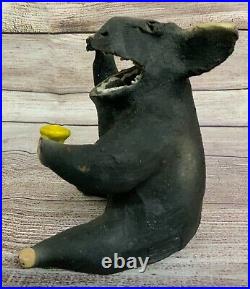 RARE Mary Garber Handcrafted Raku Stoneware Pogs Pottery Cigar Sculpture Hippo