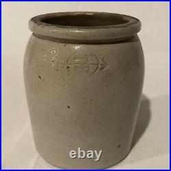 RARE TODE BROS BOWERY NEW YORK STONEWARE 4 in crock JAR