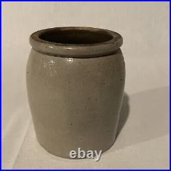 RARE TODE BROS BOWERY NEW YORK STONEWARE 4 in crock JAR