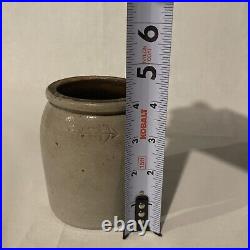 RARE TODE BROS BOWERY NEW YORK STONEWARE 4 in crock JAR