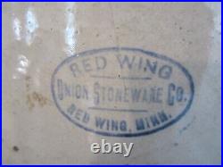 RED WING Antique Stoneware Crock 4 Gallon USA