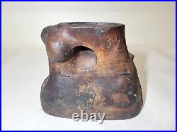 Rare Antique 19th Century Redware Sheep/Lamb Pottery Food Mold Stoneware