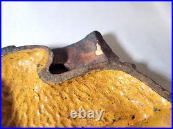 Rare Antique 19th Century Redware Sheep/Lamb Pottery Food Mold Stoneware