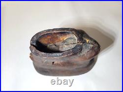 Rare Antique 19th Century Redware Sheep/Lamb Pottery Food Mold Stoneware