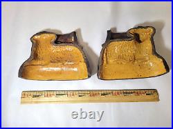 Rare Antique 19th Century Redware Sheep/Lamb Pottery Food Mold Stoneware