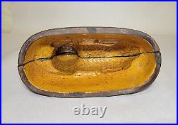 Rare Antique 19th Century Redware Sheep/Lamb Pottery Food Mold Stoneware