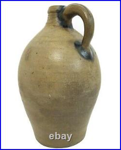 Rare Early 19th C Antique Goodwin & Webster, Boston Ma Ovoid Stoneware Stmpd Jug