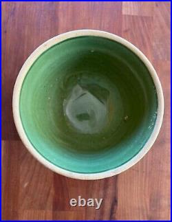 Rare Set with Tiny Bowl Sunburst Pattern Green Yellow wear McCoy Bowl