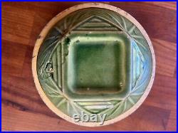 Rare Set with Tiny Bowl Sunburst Pattern Green Yellow wear McCoy Bowl