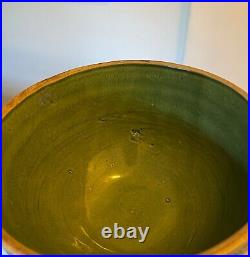 Rare Set with Tiny Bowl Sunburst Pattern Green Yellow wear McCoy Bowl