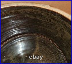 Rare Small 19th C Stoneware Handeless Crock Signed F. H. Cowden Harrisburg