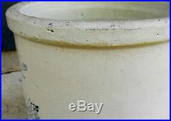 Rare Vintage Western Monmouth Pottery 4 Gallon Double Stamped Stoneware Crock