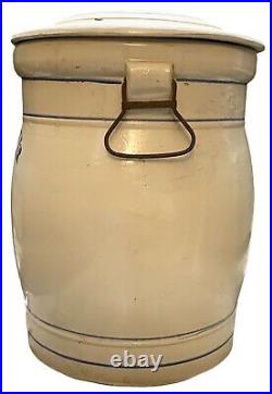 Red Wing 10 Gallon Water Cooler Stoneware Daisy Lid Spigot Crock Antique Pottery