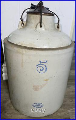 Red Wing 5 Gallon Jug Union StoneWare Co RedWing No Cracks With Lid And Handle