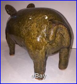 Reggie Meaders Stoneware Boar / Pig Cleveland Georgia / (1916-2009) Southern
