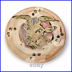 Ron Meyers 8.25 Goat Plate/Shallow Bowl, Handmade Studio Art Pottery