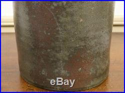 SCARCE 19th C S H SONNER STRASBURG VA Cobalt BLUE DECORATED Stoneware Crock Jar
