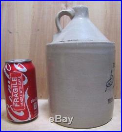 SCHWARZ PATERSON NJ Antique 1/2 Gal Liquor Stoneware Pottery JUG NOT TO BE SOLD