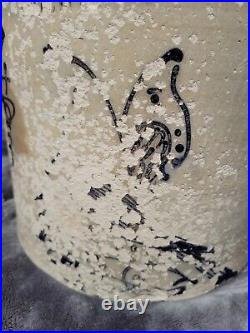 S. Hart fulton crock Salt Glazed Stoneware 4gal. Antique very rare